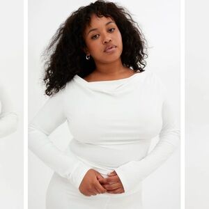 GIRLFRIEND COLLECTIVE Ayden Cowl Neck Top